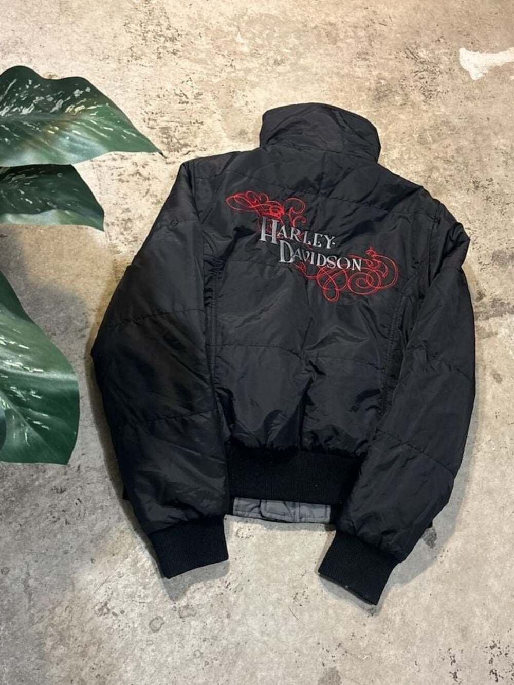 Women’s Harley-Davidson Reversible Puffer Bomber Jacket L